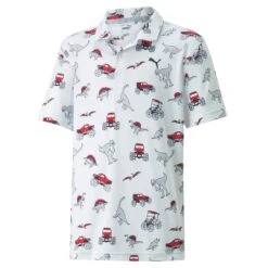 PUMA Golf Puma CLOUDSPUN Dino-Mite Boys Golf Polo