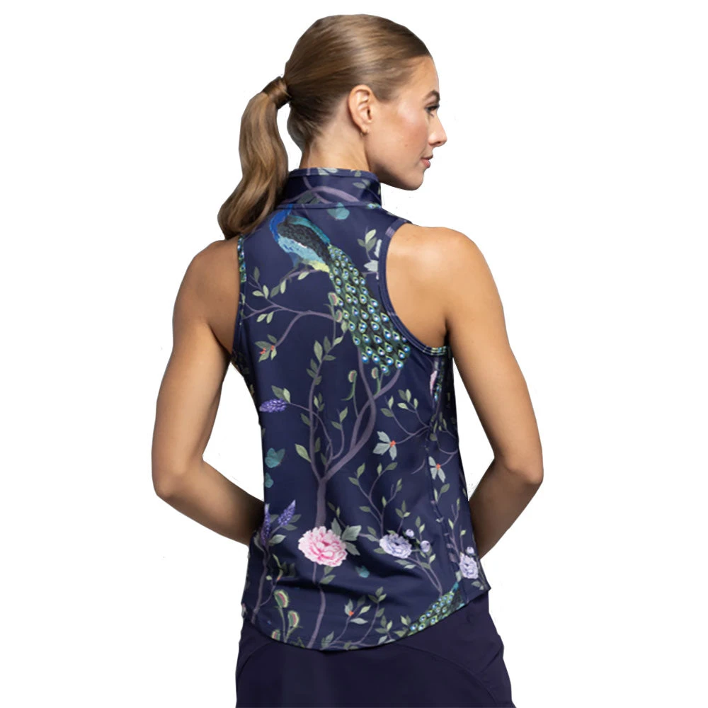 Greyson Scarlett Sleeveless Vesta Garden Of Venus Mock Neck Womens Top 4 Greyson Scarlett Sleeveless Vesta Garden Of Venus Mock Neck Womens Top - Image 2