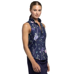 Greyson Scarlett Sleeveless Vesta Garden Of Venus Mock Neck Womens Top 7 Greyson Scarlett Sleeveless Vesta Garden Of Venus Mock Neck Womens Top -Golf Sales Store 23126 MIDNGHTSKY418 2