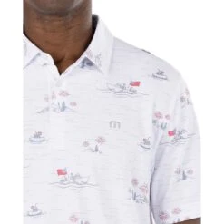 TravisMathew Lake Break Mens Golf Polo -Golf Sales Store 24585 WHITE1WHT 2 3e6eac65 b677 44b6 bb16 82ba7fb3552e