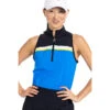 Kinona Smolder Shoulder Azure Blue Womens Sleeveless Golf Polo -Golf Sales Store 25185 AZUREBLUE230 8a9b2875 56bb 40f1 b234 79bacc467c6b
