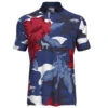 Greyson Wild Hibiscus Mens Golf Polo 2 Greyson Wild Hibiscus Mens Golf Polo -Golf Sales Store 25707 ARCTIC100