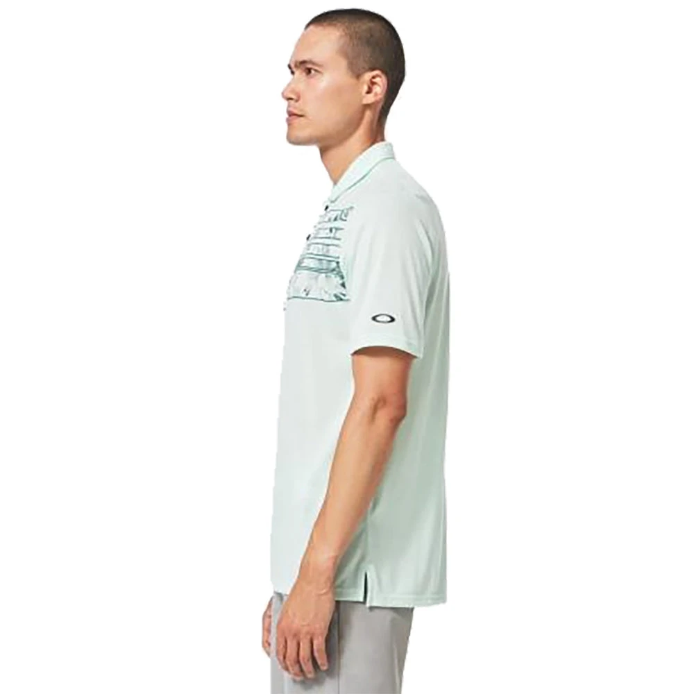 Oakley Azalea Stripe Mens Golf Polo 6 Oakley Azalea Stripe Mens Golf Polo - Image 4