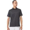 Oakley Divisional Stripe Mens Golf Polo -Golf Sales Store 25794 BLACKOUT02E