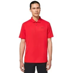 Oakley Icon TN Protect RC Mens Golf Polo -Golf Sales Store 25797 REDLINE465