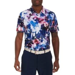 Robert Graham Rip Tide Knit Mens Golf Polo