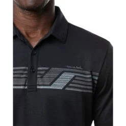 TravisMathew River Basin Mens Golf Polo -Golf Sales Store 26175 BLACK0BLK 2