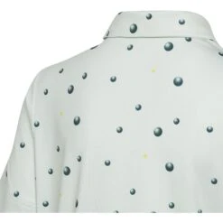 Adidas Golf Ball Print Boys Golf Polo -Golf Sales Store 26186 LINENGREEN334 2
