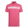 J.Lindeberg J. Lindeberg Clark Relaxed Fit Hot Pink Mens Golf Polo