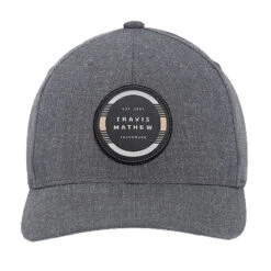 TravisMathew Free Roll Heather Grey Pinstripe Mens Hat