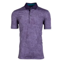 Greyson Fight Or Flight Dewberry Mens Golf Polo