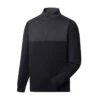 FootJoy Heather Yoke Black Mens Golf 1/2 Zip 2 FootJoy Heather Yoke Black Mens Golf 1/2 Zip -Golf Sales Store 30654 BLACK