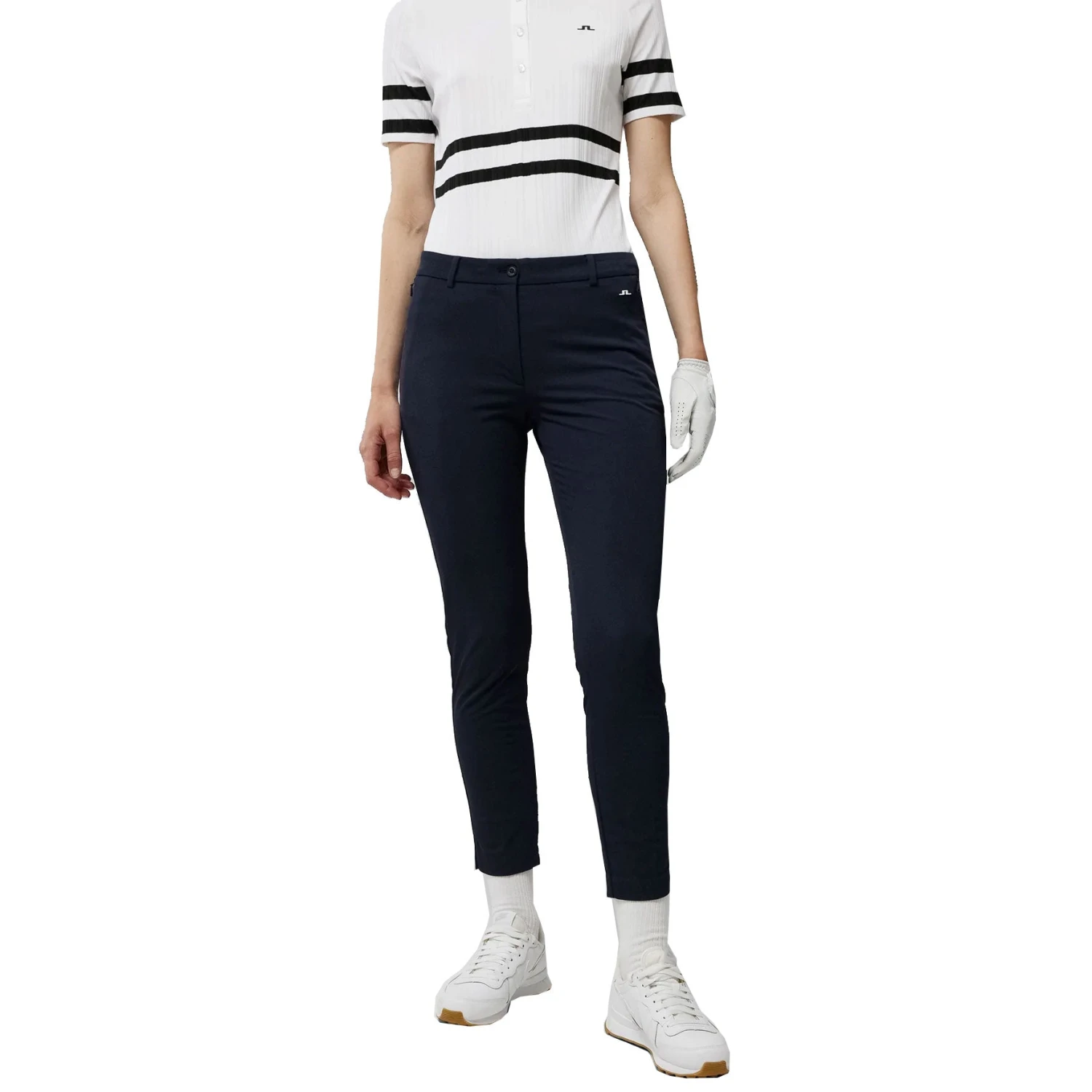 J.Lindeberg J. Lindeberg Lei Fleece Twill Navy Womens Golf Pants 3 J.Lindeberg J. Lindeberg Lei Fleece Twill Navy Womens Golf Pants