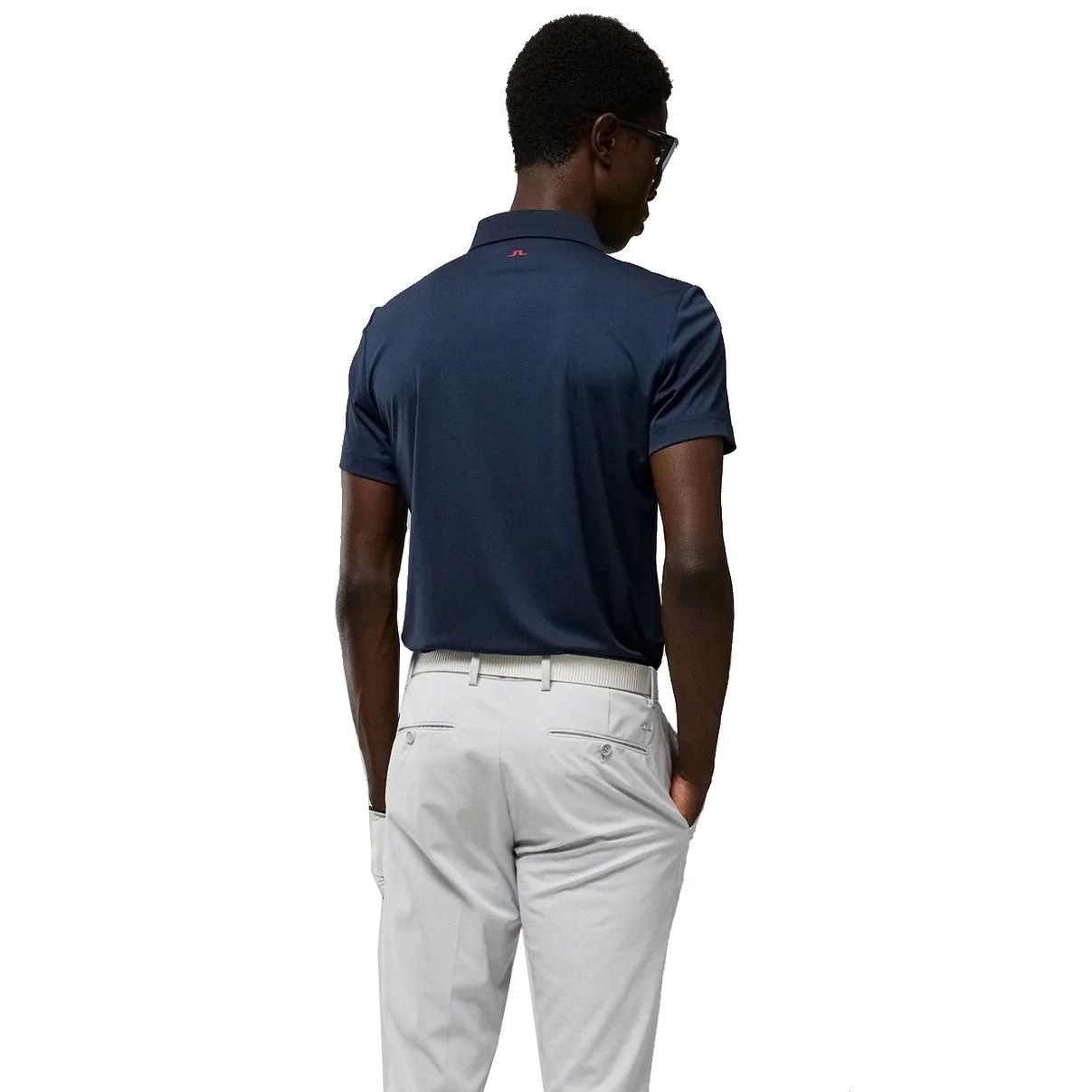 J.Lindeberg J. Lindeberg Peter Slim Fit Navy Mens Golf Polo 4 J.Lindeberg J. Lindeberg Peter Slim Fit Navy Mens Golf Polo - Image 2