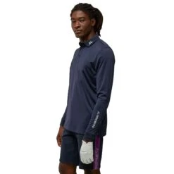 J.Lindeberg J. Lindeberg Tour Tech Mens Long Sleeve Golf Polo