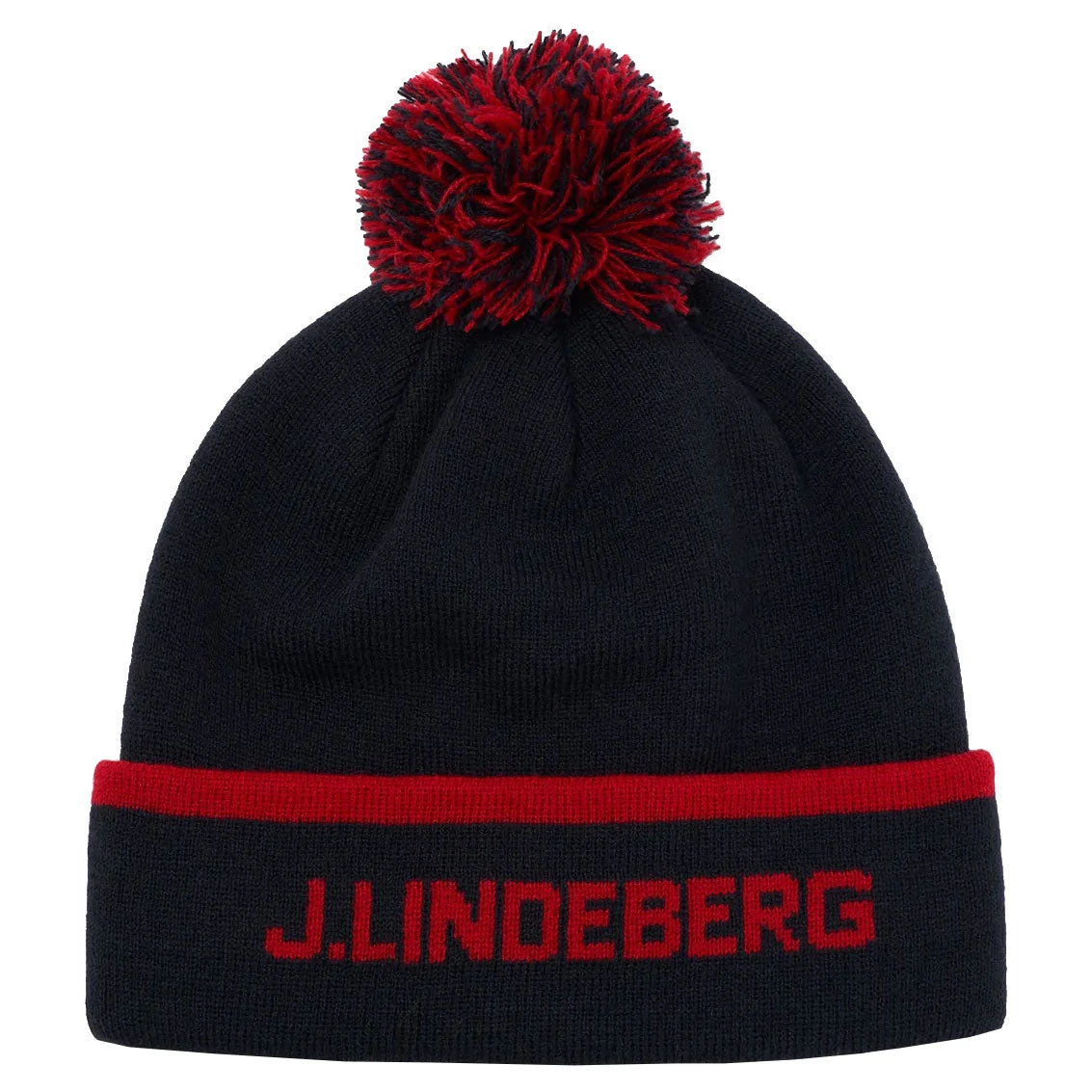 J.Lindeberg J. Lindeberg Stripe Navy Mens Golf Beanie 3 J.Lindeberg J. Lindeberg Stripe Navy Mens Golf Beanie