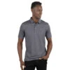 TravisMathew Eagle Peak Heather Dark Grey Mens Golf Polo -Golf Sales Store 30734 HTHRGREY9HDG