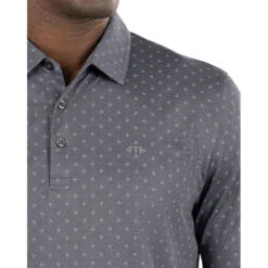 TravisMathew Eagle Peak Heather Dark Grey Mens Golf Polo -Golf Sales Store 30734 HTHRGREY9HDG 2
