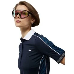 J.Lindeberg J. Lindeberg Damai Navy Womens Golf Polo -Golf Sales Store 30923 JLNAVY6855 2