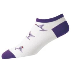 FootJoy ComfortSof Martini Print Womens Low Cut Socks -Golf Sales Store 85181 PURPLE e9083f46 f03f 489b a0cc a90c609c788e