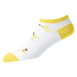 FootJoy ComfortSof Martini Print Womens Low Cut Socks -Golf Sales Store 85181 YELLOW 45d31bca 7df0 4a59 87eb 1da305b1c0a0