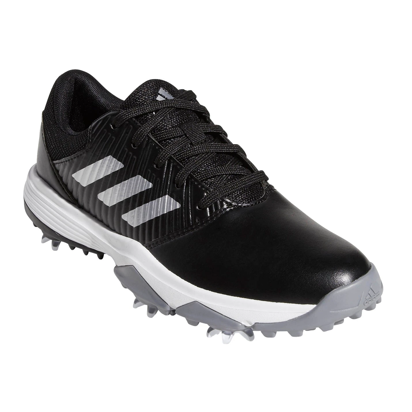 Adidas Golf Adidas CP Traxion Black Junior Golf Shoes 4 Adidas Golf Adidas CP Traxion Black Junior Golf Shoes - Image 2