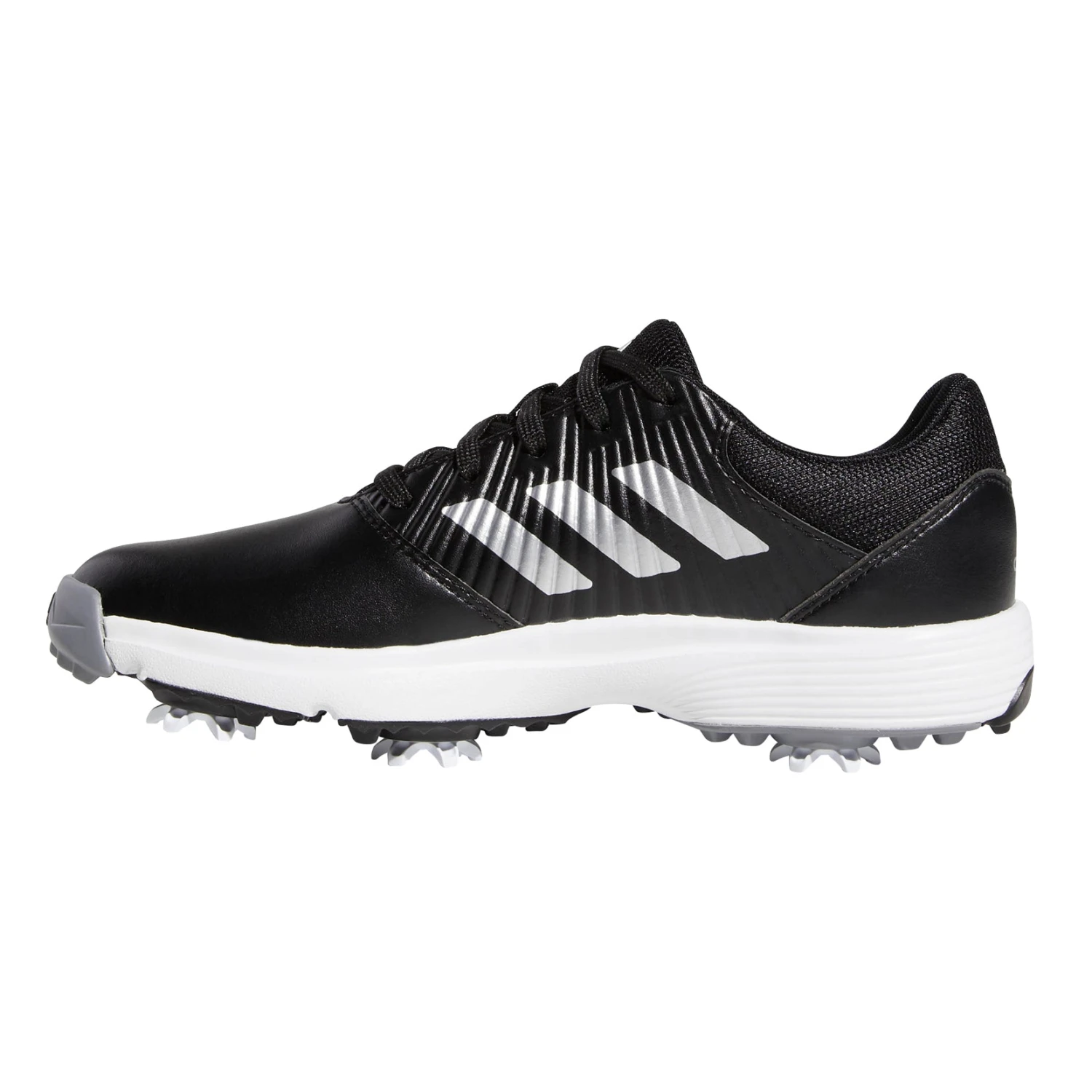 Adidas Golf Adidas CP Traxion Black Junior Golf Shoes 5 Adidas Golf Adidas CP Traxion Black Junior Golf Shoes - Image 3