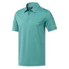 Adidas Golf Adidas Ultimate 365 Solid Green Mens Golf Polo -Golf Sales Store DQ2351