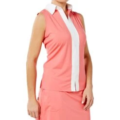Belyn Key Contrast Womens Sleeveless Golf Polo -Golf Sales Store TSL0002 CRL 1